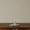Pierce & Ward ABRA CERAMIC FIGURINE DISH - EGGSHELL BLUE GLAZE WITH WAVY RIM | Ceramics | Vessels