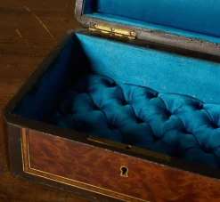 Pierce & Ward ANTIQUE BURL WOOD JEWELRY BOX | Boxes