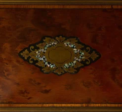 Pierce & Ward ANTIQUE BURL WOOD JEWELRY BOX | Boxes