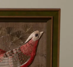 Pierce & Ward ANTIQUE NEEDLEPOINT RELIEF OF PHEASANT | Art