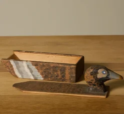 Pierce & Ward ANTIQUE PAINTED DUCK BOX | Boxes
