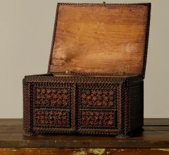 Pierce & Ward ANTIQUE TRAMP ART KEEPSAKE LAYERED BOX | Boxes