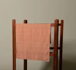 Pierce & Ward ANTWERP STRIPE LINEN TEA TOWEL IN CLAY | Kitchen