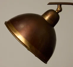 Pierce & Ward ART DECO BRASS & COPPER DESK LAMP | Lighting