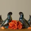 Pierce & Ward ART DECO CERAMIC DOVE BOOKENDS | Ceramics | Books & Bookends