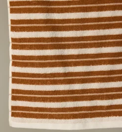 Pierce & Ward BAINA SAN LUIS HAND TOWEL IN CHALK AND FUYU | Bed + Bath