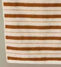 Pierce & Ward BAINA SAN LUIS HAND TOWEL IN CHALK AND FUYU | Bed + Bath