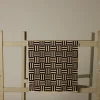 Pierce & Ward BAINA SAROMA BATH MAT IN SAND & NOIR | Bed + Bath | Gifts