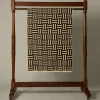 Pierce & Ward BAINA WILLIS POOL TOWEL IN SAND & NOIR | Bed + Bath