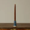Pierce & Ward CERAMIC BLUE CANDLESTICK HOLDER | Candlesticks & Candles