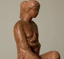 Pierce & Ward CERAMIC SEATED WOMAN FIGURE | Objets D'Art