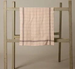 Pierce & Ward CHARVET FRENCH LINEN TEA TOWEL IN GUIMAUVE | Kitchen