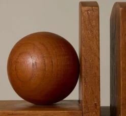 Pierce & Ward DUTCH ART DECO WOOD BOOKENDS | Books & Bookends