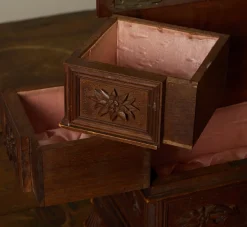 Pierce & Ward EARLY 20TH CENTURY BLACK FOREST CARVED MUSIC BOX | Boxes