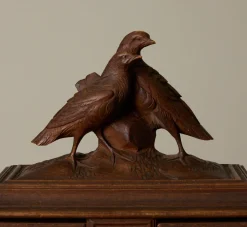Pierce & Ward EARLY 20TH CENTURY BLACK FOREST CARVED MUSIC BOX | Boxes