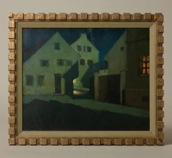 Pierce & Ward EARLY 20TH CENTURY HUNGARIAN VILLAGE AT NIGHT | Art