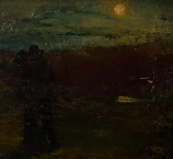 Pierce & Ward EARLY 19TH CENTURY ITALIAN MOONLIGHT LANDSCAPE | Art