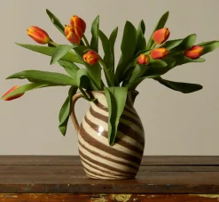 Pierce & Ward EARTHENWARE FOLK ART SWIRL JUG II | Ceramics | Vessels