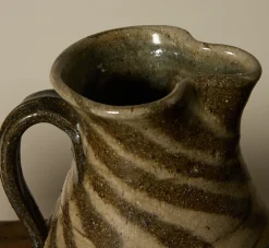 Pierce & Ward EARTHENWARE FOLK ART SWIRL JUG IV | Ceramics | Vessels