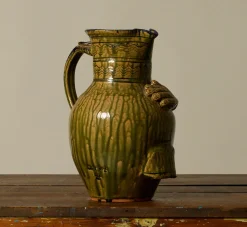 Pierce & Ward EARTHENWARE FOLK ART VASE WITH HAND | Ceramics | Vessels