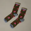 Pierce & Ward EXQUISITE J SOCKS IN PINK ROSE | Gifts