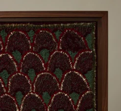 Pierce & Ward FRAMED EARLY 20TH CENTURY AMERICAN GEOMETRIC HOOKED RUG II | Art