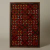 Pierce & Ward FRAMED 19TH CENTURY AMERICAN GEOMETRIC HOOKED RUG I | Art