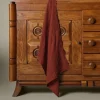 Pierce & Ward GABLE STRIPE LINEN TEA TOWEL IN CLAY | Kitchen