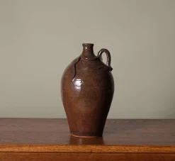 Pierce & Ward GLAZED EARTHENWARE FOLK ART SNAKE JUG | Ceramics | Vessels