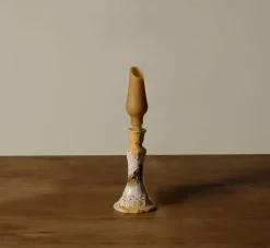 Pierce & Ward HANDS VASE CANDLE IN NATURAL | Candlesticks & Candles