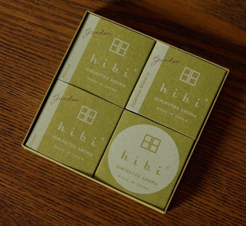 Pierce & Ward HIBI INCENSE MATCH GIFT BOX IN GARDEN | Apothecary