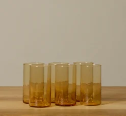 Pierce & Ward IL BUCO VITA TALL GLASS IN AMBER | Kitchen
