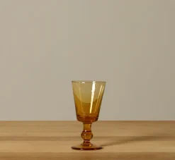 Pierce & Ward IL BUCO VITA TAPERED GOBLET IN AMBER | Kitchen