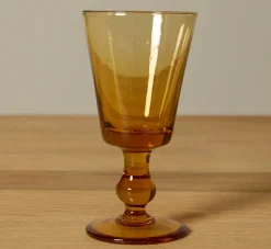 Pierce & Ward IL BUCO VITA TAPERED GOBLET IN AMBER | Kitchen