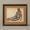 Pierce & Ward 1904 ITALIAN SKETCH OF A SEATED FIGURE | Art
