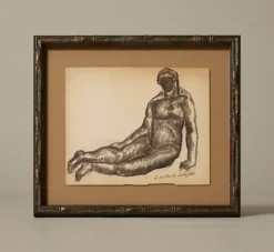 Pierce & Ward 1904 ITALIAN SKETCH OF A SEATED FIGURE | Art