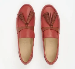 Pierce & Ward JAMIE HALLER X PW TASSEL LOAFER RED | Collaborations