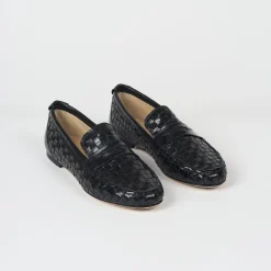 Pierce & Ward JAMIE HALLER X PW WOVEN LOAFER BLACK | Collaborations