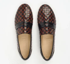 Pierce & Ward JAMIE HALLER X PW WOVEN LOAFER BLACK / BROWN | Collaborations | Gifts