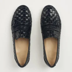 Pierce & Ward JAMIE HALLER X PW WOVEN LOAFER BLACK | Collaborations