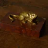 Pierce & Ward LA PETITE SOURIS: 1910S FRENCH BRONZE AND MARBLE PAPERWEIGHT | Objets D'Art