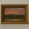 Pierce & Ward LAGOON LANDSCAPE AT SUNSET BY CARLO CRESSINI (1865-1938) | Art