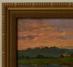 Pierce & Ward LAGOON LANDSCAPE AT SUNSET BY CARLO CRESSINI (1865-1938) | Art