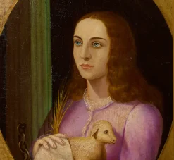 Pierce & Ward LATE 1800'S ITALIAN PORTRAIT OF ST. AGNES | Art