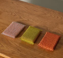 Pierce & Ward METALLIC SPONGES IN PINK, TERRACOTTA AND GOLD | Kitchen