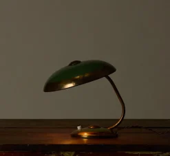 Pierce & Ward MID CENTURY BAUHAUS GREEN "SECRETARY "LAMP | Lighting