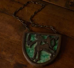 Pierce & Ward MID CENTURY CERAMIC AND METAL PLAQUE II | Objets D'Art
