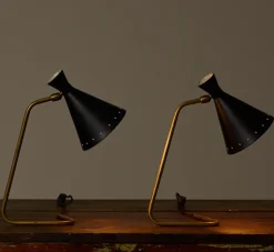 Pierce & Ward MID CENTURY ITALIAN BRASS TABLE LAMP | Lighting