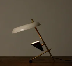 Pierce & Ward 1960 MID CENTURY ITALIAN TABLE LAMP IN NOIR | Lighting