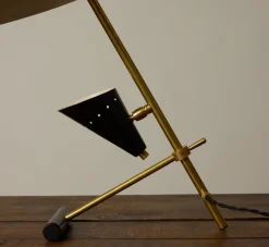 Pierce & Ward 1960 MID CENTURY ITALIAN TABLE LAMP IN NOIR | Lighting
